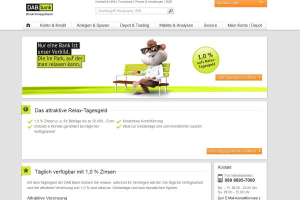 DAB Bank Tagesgeldkonto - tagesgeldexperte.com