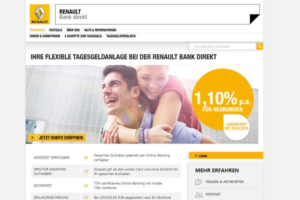 Renault Bank Tagesgeld